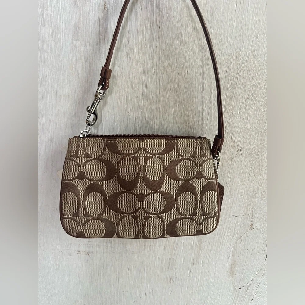 COACH Signature Small Coin Wallet
